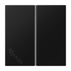 Набор накладок 2 группы для модулей F40, термопласт, черный матовый LS402TSASWM