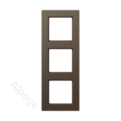 Рамка A550 мокко 3-постовая Jung, A5583BFMO