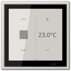 KNX комнатный контроллер LS TOUCH, LS 459 D1 S LG