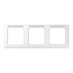 AS5830BFINAWW Рамка 3-кратная горизонтальная с полем для надписи белая