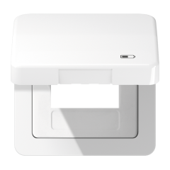 Рамка с подпружиненной крышкой для USB-механизмов, с центральной платой, CD590KLUSBWW