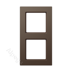 Рамка A550 мокко 2-постовая Jung, A5582BFMO