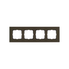 Рамка 4-постовая, стекло цвет Каперсовый, G1004GT, JASMART