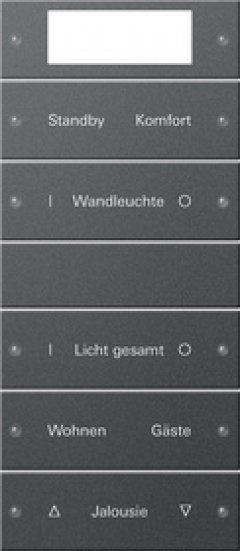 Набор клавиш 5-местный Plus (2+3),  ГРАВИРОВКА