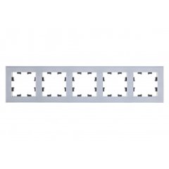 ATN320305 - AtlasDesign NATURE 5-постовая РАМКА, ОРГАНИЧЕСКОЕ СТЕКЛО АЛЮМИНИЙ