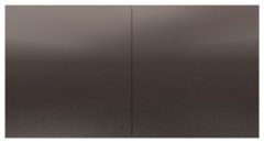 ATN000628 - AtlasDesign РОЗЕТКА двойная с заземлением со шторками и сдвижной крышкой, 16А, в сборе, МОККО