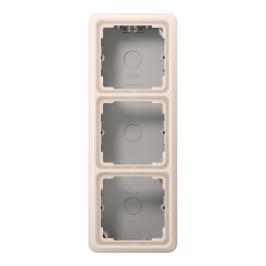 CD583AW Накладная коробка с рамкой, 3-кратная; слоновая кость