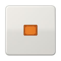 CD590KOLG Клавиша с оранжевым окошком для выключателя с подсветкой; светло-серая