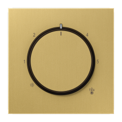 Крышка для регулятора подогрева пола; Металлическое исполнение, латунь Classic, ME 1749 C