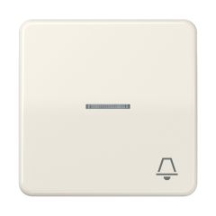 CD590KO5K Клавиша с окошком и символом звонок для выключателей с подсветкой; слоновая кость