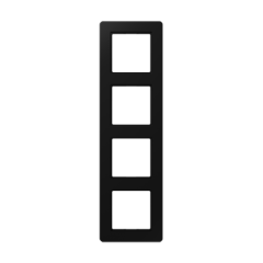 Jung A Flow - Рамка 4-ая, цвет матовый черный AF584BFSWM