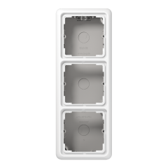 CD583AWW Накладная коробка с рамкой, 3-кратная; белая