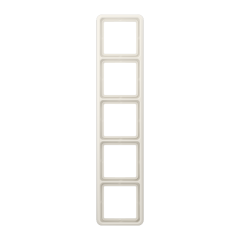 CD585W Рамка для вертикальной и горизонтальной установки, 5-кратная; слоновая кость
