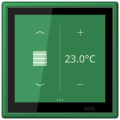 KNX комнатный контроллер LS TOUCH, LC 459 D1 S219