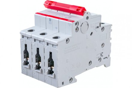 ABB SD203 Рубильник 3P 16A рычаг красный