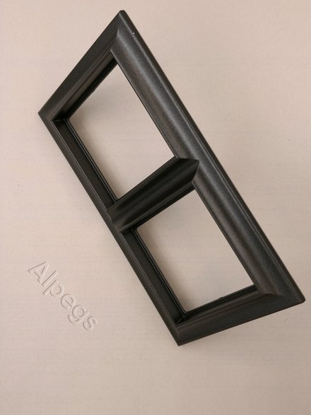 Рамка 2-поста, Eco Profi Standart, термопласт, антрацит EPS482AN