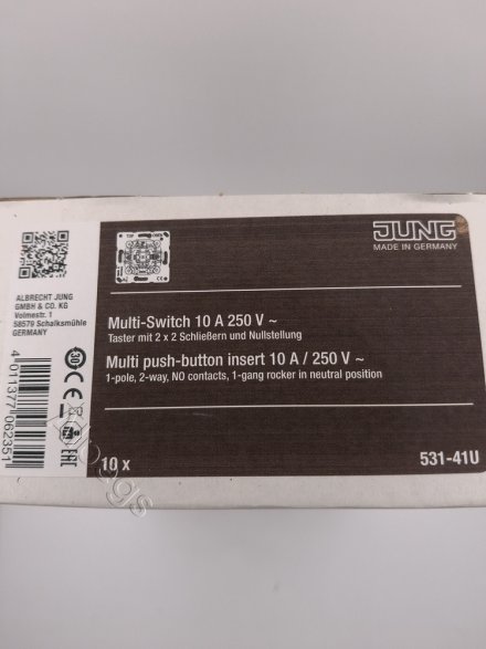 531-41U Кнопка. Одноклавишный механизм кнопок без фиксации