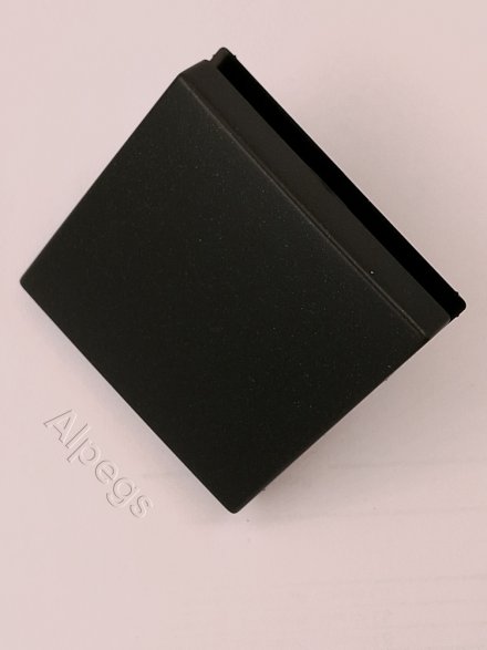 EcoProfi Клавиша для одинарного выключателя, черный матовый EP490SWM