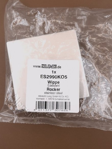 LSmetal Клавиша 1-ная с линзой, стальн. ES2990KO5