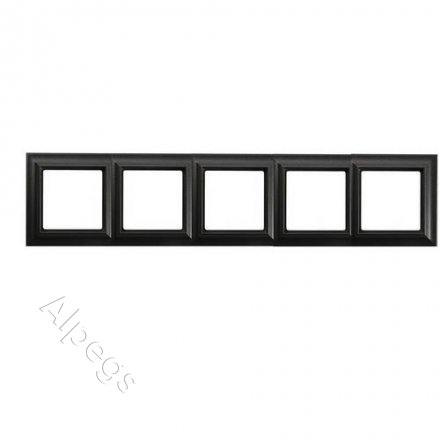 Рамка 5-постов, Eco Profi Standart, термопласт, антрацит EPS485AN