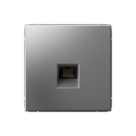 РОЗЕТКА компьютерная RJ45, кат. 6А , Art Gallery, цвет Сталь, GAL000986