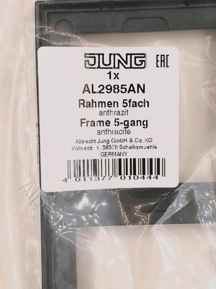 LSmetal Рамка 5-ная, антрацит. AL2985AN