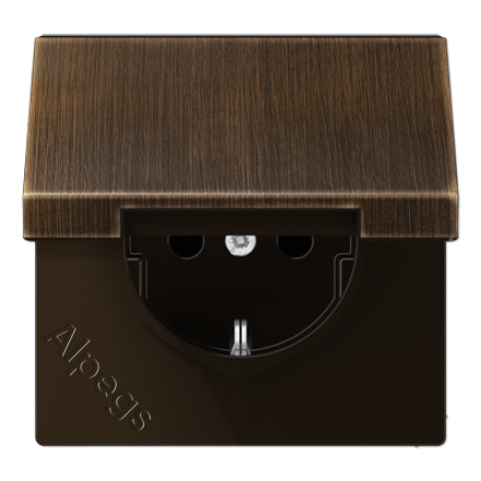 ME1520KLAT Штепсельная розетка SCHUKO 16A 250V  с крышкой