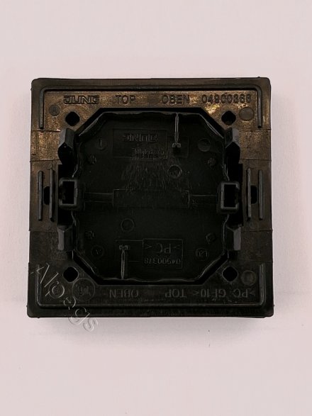 EcoProfi Клавиша для одинарного выключателя, черный матовый EP490SWM