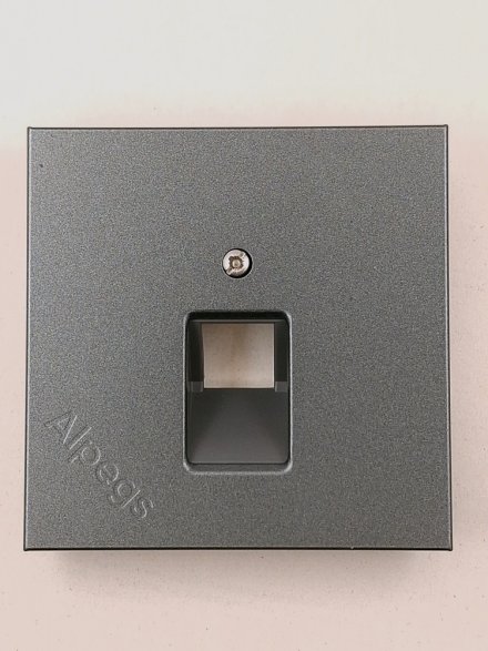 LSmetal Накладка для комп. розетки 1хRJ45, антрацит. AL2969-1UAAN