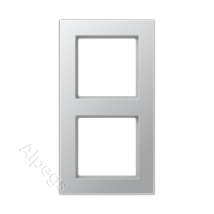 Jung A550 - Рамка 2-ая, цвет алюминий A5582BFAL