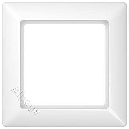 AS581WW Рамка 1-кратная для вертикальной и горизонтальной установки; белая