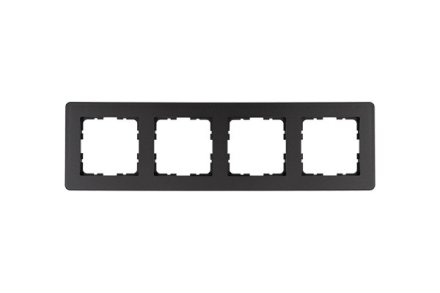 Рамка G-Flex 4-постовая, цвет Антрацит, G1104B, JASMART