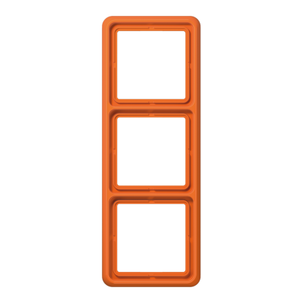 CD583WUO Рамка для вертикальной и горизонтальной установки ударопрочная, 3-кратная; оранжевая
