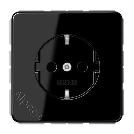 CD1520SW Штепсельная розетка SCHUKO 16A 250V ; черная