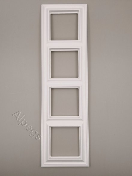 Рамка четверная Jung Eco Profi Deco, белый, EPD484WW