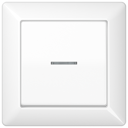 AS590KO5WW Клавиша для контрольного выключателя с подсветкой; белая