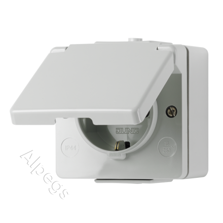 620W Штепсельная розетка SCHUKO для накладного монтажа 16A 250V   IP44