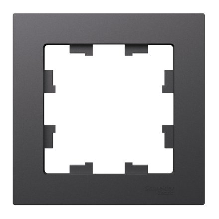 ATN001401 - AtlasDesign 1-постовая РАМКА, БАЗАЛЬТ