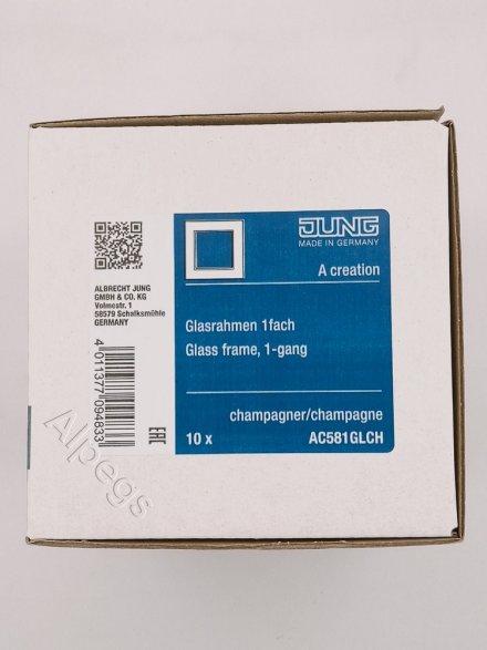 AC581GLCH Рамка 1пост, стекло шампань