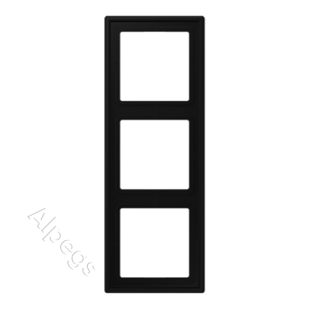 LS990 Рамка 3 поста, термопласт, черный матовый LSZ983BFSWM