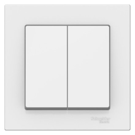 ATN001352 - AtlasDesign 2-клавишный ВЫКЛЮЧАТЕЛЬ, сх.5, 10АХ, в сборе, ЛОТОС