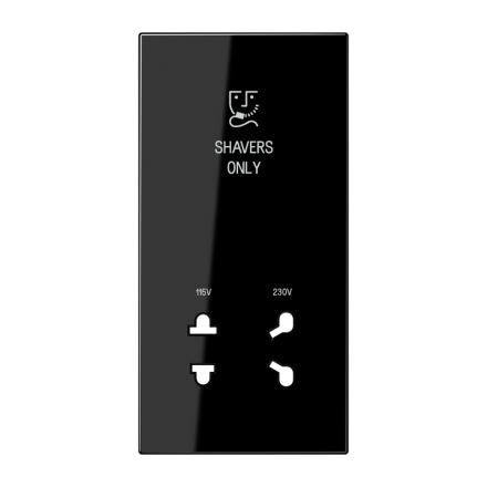 SOLS7522SWPL накладка бритвенной розетки черная