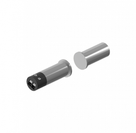 Магнито-контактный врезной датчик для дверей и окон, цвет хром