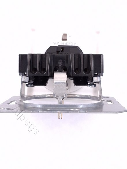 LS1520KIKLSW Штепсельная розетка SCHUKO 16A, 250V  с откидной крышкой на возвратной пружине и защитой от детей; чёрная