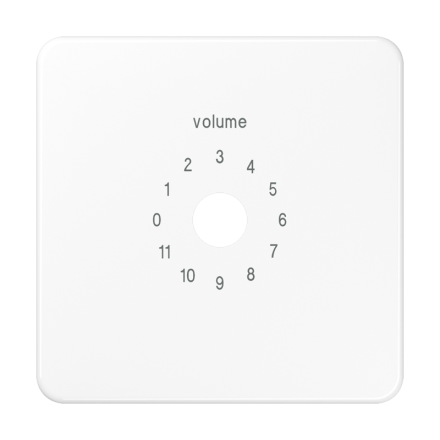 CD594-8WW Крышка для регулятора громкости; белая