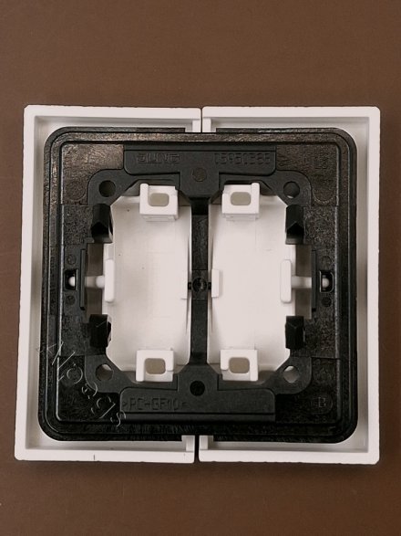 LS990 Клавиша 2-ная, цвет Матовый белый LS995WWM