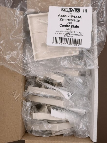 A569-1PLUA Крышка для одинарной розетки UAE; слоновая кость