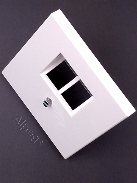 LS969-2UAWW Крышка для двойной телефонной и компьютерной розетки UAE; белая