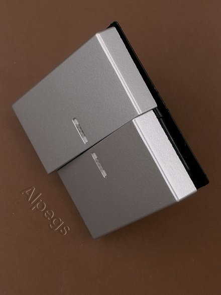 A595KO5AL Клавиши с окошками для сдвоенного выключателя; алюминий