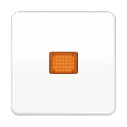 CD590KOWW Клавиша с оранжевым окошком для выключателя с подсветкой; белая